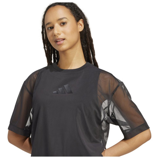 Adidas Γυναικεία κοντομάνικη μπλούζα All SZN Soft Lux Mesh T-Shirt